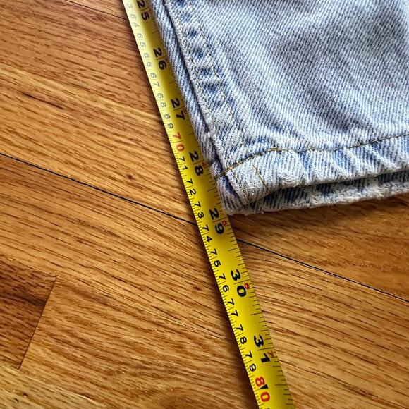 LEE VINTAGE x Womens Light Wash Faded Denim Mom Jeans Size 32" waist 80s 90s - Picture 7 of 8